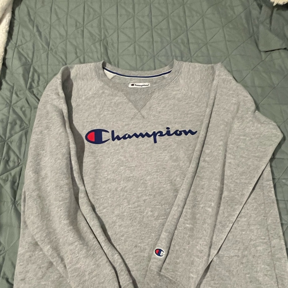 Champion Heather Gray Athletic Sweatshirt